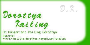 dorottya kailing business card